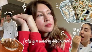 sarılamayan sushiler ve vegan yemekler  vlog [upl. by Tuinenga850]