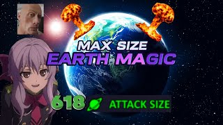 618 MAX SIZE EARTH MAGE  Arcane Odyssey [upl. by Birkle]