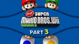 Newer Super Mario Bros Wii  WALKTHROUGH  Part 3 Getting fally [upl. by Yesac]