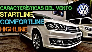 VENTO Diferencia entre Startline  Comfortline  Highline Kio Kio [upl. by Candis]