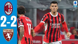 Milan Torino 22 Gli Highlights Serie A 202425 [upl. by Arykahs]