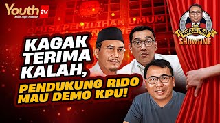 Mazdjo Pray  KAGAK TERIMA KALAH PENDUKUNG RIDO MAU DEMO KPU  Showtime [upl. by Nahshu]