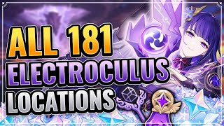 ALL 181 Electroculus Locations Part 2 TIMESTAMPS  DETAILED GUIDE Genshin Impact Watatsumi Seirai [upl. by Pat128]