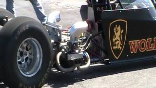 Nitro powered Flat 4 VW dragster [upl. by Ennazzus631]