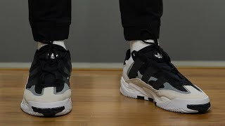 Adidas Niteball Black and White  Review and On Feet [upl. by Yaras]