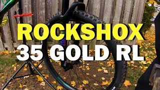 Installing a RockShox 35 Gold RL  Project Bike Ep 5 [upl. by Dobson]