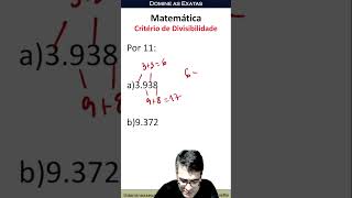 divisibilidade por 11 concursos enem matemática raciociniologico [upl. by Daggett]