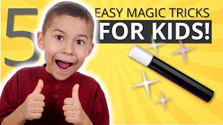 Learn Five Easy Magic Tricks for Kids  Vanish Money Levitation and More easymagictricksforkids [upl. by Nell661]