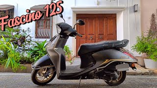 yamaha fascino 2024  tamil  review  scooter review [upl. by Adnael]