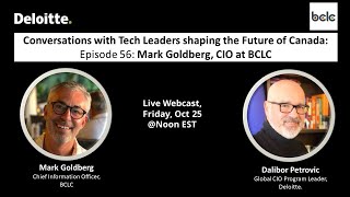 Conversation with Mark Goldberg CIO at BCLC [upl. by Euton437]