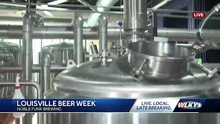 The process of making beer with Noble Funk Brewing [upl. by Hgiellek]