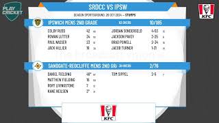 SandgateRedcliffe Mens 2nd Grade v Ipswich Mens 2nd Grade [upl. by Ayatan]