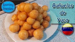 Buñuelos de Yuca con queso y su melao RECETA VENEZOLANA  Receta de mi abuela [upl. by Rocher359]