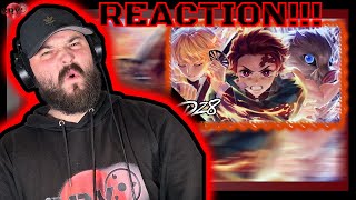 DEMON SLAYER RAP CYPHER REACTION  quotTRIFECTAquot  DizzyEight x Geno Five x Mix Williams Official AMV [upl. by Goodyear]