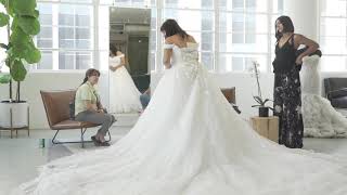 Shop and Try On Wedding Gowns  Cocomelody Bridal Shop Los Angeles [upl. by Nolham]