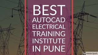 AutoCAD Electrical training Institute  CADD Centre Design Studio [upl. by Erdua206]