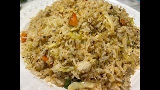 Chicken fried Rice Recipe  Restaurant Style Chinese RiceHow To Make Chinese Rice Urdu Hindi [upl. by Adiahs]