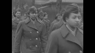 Negro WACs US Fifth Armored Division Field Awards Hoensbroek Holland [upl. by Idnak]