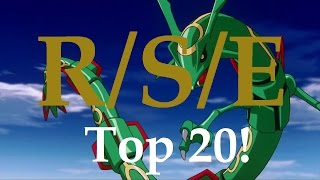 Top 20 Themes of Pokemon RSE Ruby Sapphire amp Emerald [upl. by Tezile960]