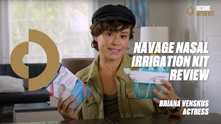 Navage Nasal Irrigation Kit Review by Briana Venskus [upl. by Amerak]