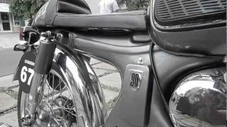 LAWLESS BIKE Honda S90 Cafe Racer test ride [upl. by Ecenahs]