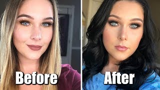 How to Fill and Color BLEACHED Hair at Home  Blonde Goes Brunette for Fall [upl. by Atinuahs]