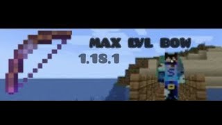 how to make power 255 bow minecraft 1181 JAVA [upl. by Gabriello667]