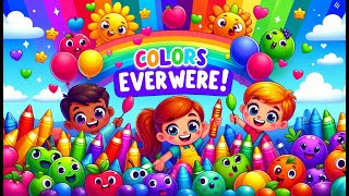 happy color  color match  shades of purple ultramarine  Colors Everywhere  Nursery Rhymes [upl. by Fergus495]