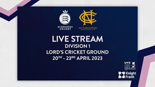 LIVE STREAM  COUNTY CHAMPIONSHIP I MIDDLESEX VS NOTTINGHAMSHIRE I DAY ONE [upl. by Accalia]