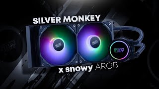 Test recenzja chłodzenia AIO Silver Monkey X Snowy ARGB 240 [upl. by Akemad]