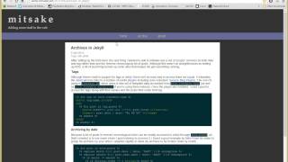 Jekyll tutorial  static blog  pagination and archive section [upl. by Adnilg]