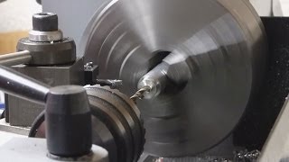 Machining 7075 aluminum spacers Mini Lathe [upl. by Notlew]