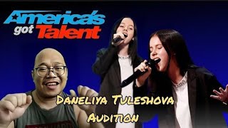 Daneliya Tuleshova Sings Tears of Gold Reaction  Americas Got Talent 2020 Audition [upl. by Luy]