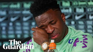 I have to keep fighting Vinícius Júnior breaks down in tears discussing racism [upl. by Deva864]