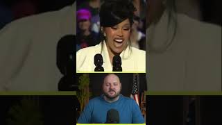 Cardi B Goes Blank When Teleprompter Stops Working trump [upl. by Abigale]