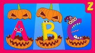 ABC Monsters Where are you l  Halloween ABC Song Nursery Rhymes Remix l ZooZooSong for kids [upl. by Pegma]