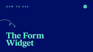 How to Use Elementors Form Builder to Create a Form on WordPress [upl. by Mini]