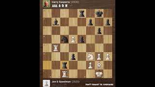 Jon Speelman vs Garry Kasparov • World Championship team under 26 Austria 1981 [upl. by Browning372]