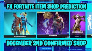 December 2nd 2023 Fortnite Item Shop CONFIRMED  Fortnite Early Item Shop Prediction December 2nd [upl. by Leunas387]