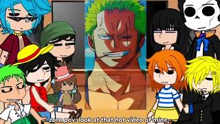 Past Straw Hats React to Zoro  One Piece  Gacha [upl. by Roshan725]