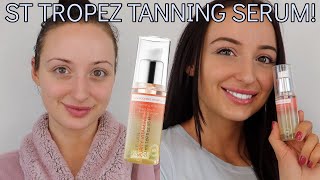 ST TROPEZ SELF TAN PURITY VITAMINS FACE SERUM HONEST REVIEW  DEMO  SELF TANNER REVIEW [upl. by Annibo]