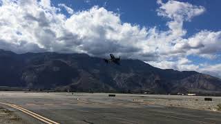 CAF Grumman F6F Hellcat flyby at KPSP 1 03172018 [upl. by Acinimod383]