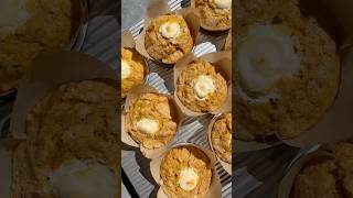 Gingery pumpkin cream cheese muffins baking fallrecipes pumpkin fall [upl. by Zeb]