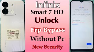 INFINIX Smart 7 HD Frp Bypass  Without Pc  Infinix Smart 7 Hd Google Account Forgot Password [upl. by Kaspar]