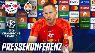 quotWollen Reaktion zeigen und gierig seinquot 🎙 Die PK vor RB Leipzig vs Schachtar Donezk [upl. by Ringsmuth]