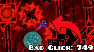 Bloodlust with Bad Click Counter  Geometry Dash 22 [upl. by Bowyer]