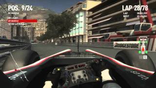 F1 2010 Monaco Race HRT Style Career Expert Andrew Bortz [upl. by Calendre]