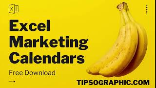 Excel Marketing Calendar Template Free Download [upl. by Naval]