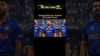 Updated National anthem of cricket team 🏏 cricket team sport [upl. by Otreblon994]