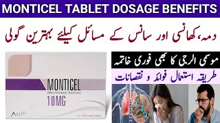 Monticel Tablet Uses In Urdu  Monticel Tablet 10mg Benefits [upl. by Fiden492]